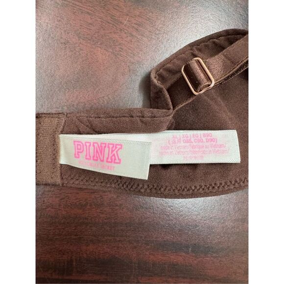 PINK Victoria’s Secret Brown Lightly Lined Bra Size X-Large - Picture 4 of 6